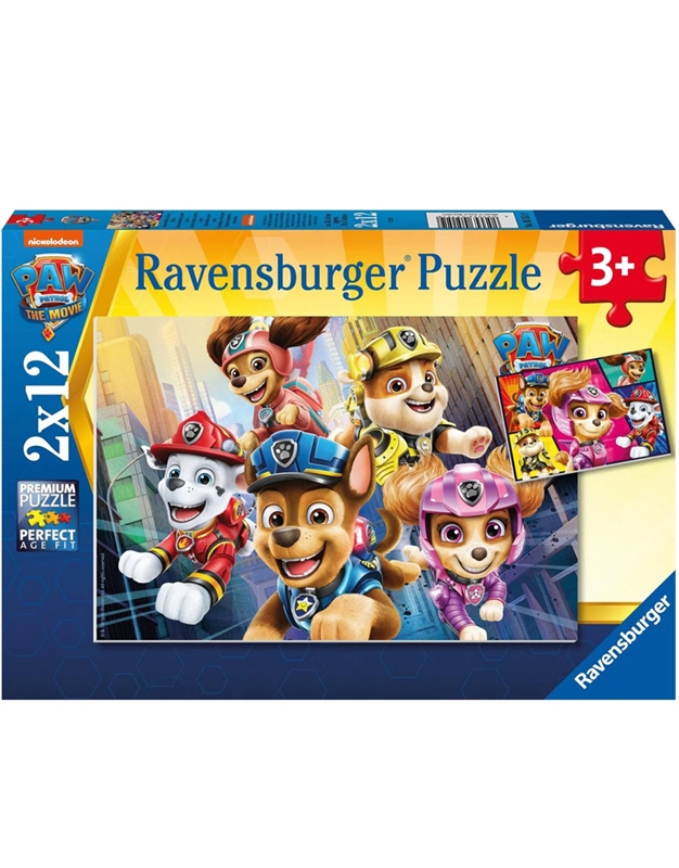 Puzzle Paw Patrol Ravensburger (2 x 12 Κομμάτια)