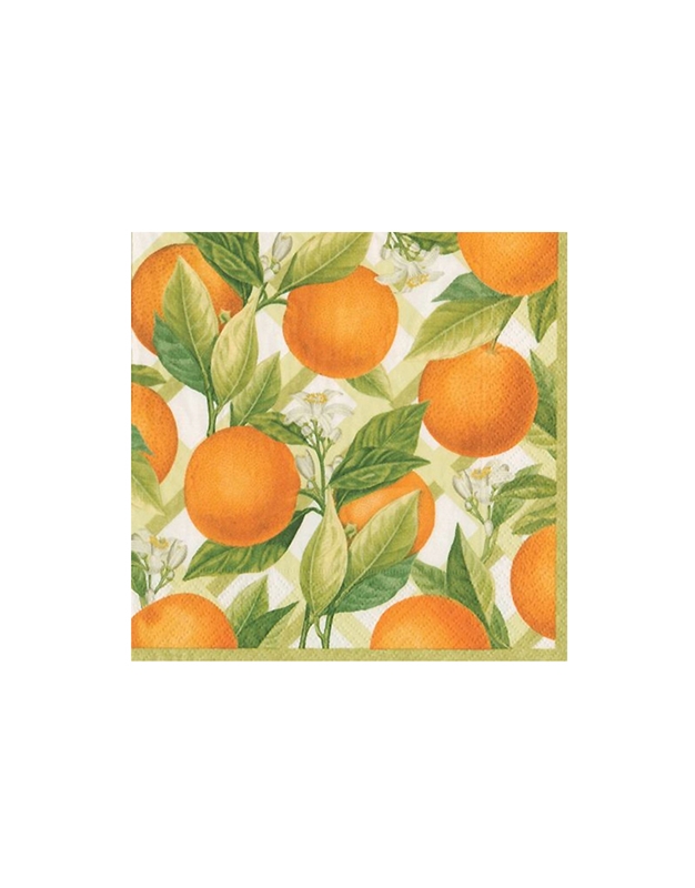 Χαρτοπετσέτες "Orangerie" 12.5cm x 12.5cm Caspari (20 τεμάχια)