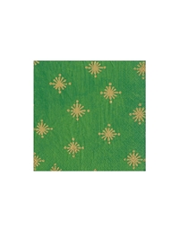 Χαρτοπετσέτες Μικρές "Green Starry" 12.5cm x 12.5cm Caspari (20 τεμάχια)