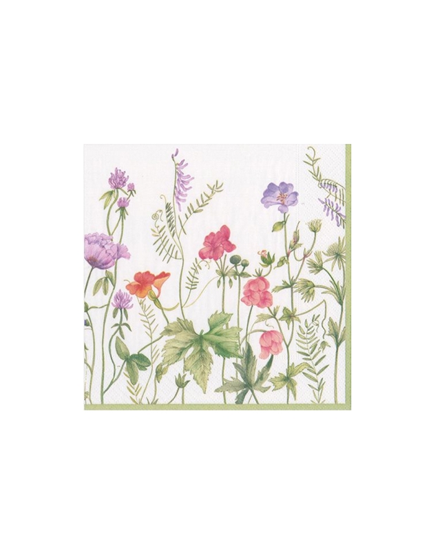 Χαρτοπετσέτες "French Floral" 12.5x12.5 cm Caspari (20 τεμάχια)