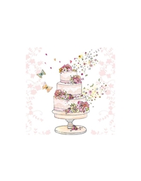 Xαρτοπετσέτες "Flower Wedding Cake" 25 x 25 cm (20 τεμάχια)