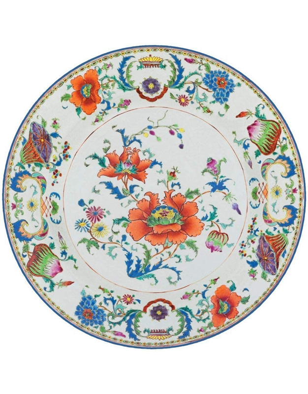Σουβέρ Στρογγυλό Chinese Ceramic Caspari Σετ 4 Tεμαχίων (10 cm)