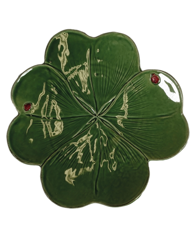 Κεραμικός Δίσκος Πράσινο Τριφύλλι (27 cm)