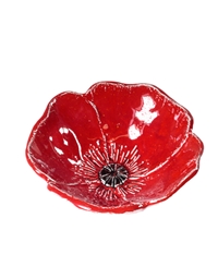 Κεραμικό Μπωλ Κόκκινο Παπαρούνα (18 cm)
