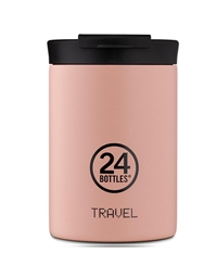 24Bottles Travel Dusty Pink Pοζ Ποτήρι Θερμός 0.35lt