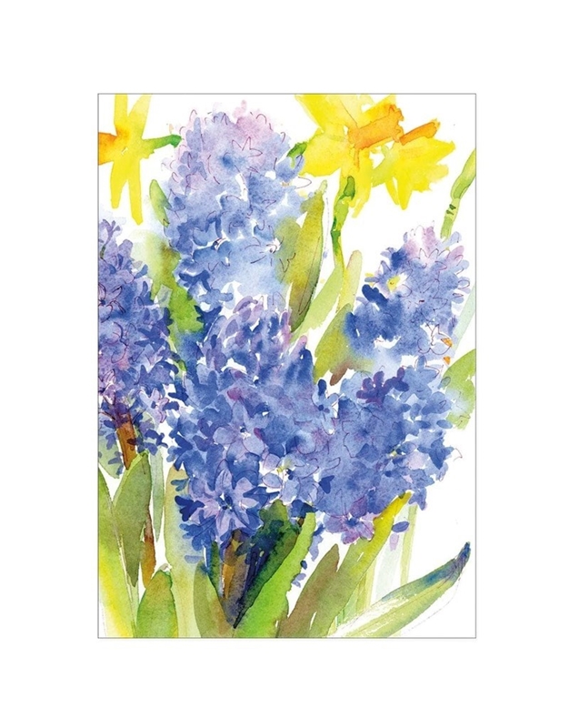 Ευχετήρια Πασχαλινή Κάρτα Hyacinths And Daffodils Caspari