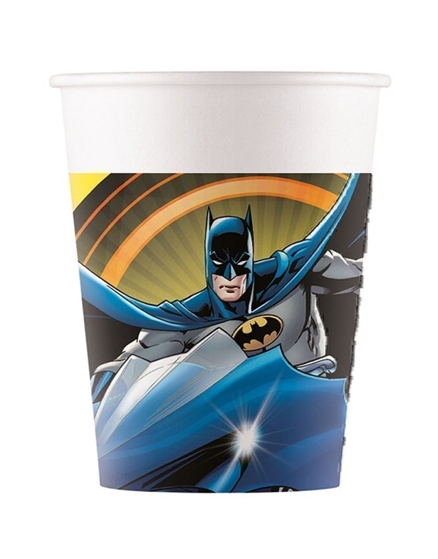 Χάρτινα Ποτήρια Batman 200 ml (8 Τεμάχια)
