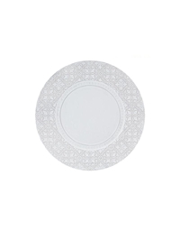 Charger Πιάτο Παρουσίασης Κεραμικό Λευκό White Antique Rua Nova Bordallo Pinheiro (34 cm)