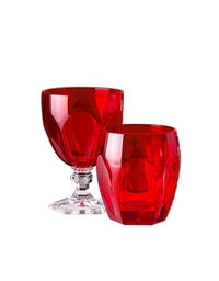 Ποτήρι Nερού Novella Συνθετικό Kρύσταλλο Mario Luca Giusti (Kόκκινο)