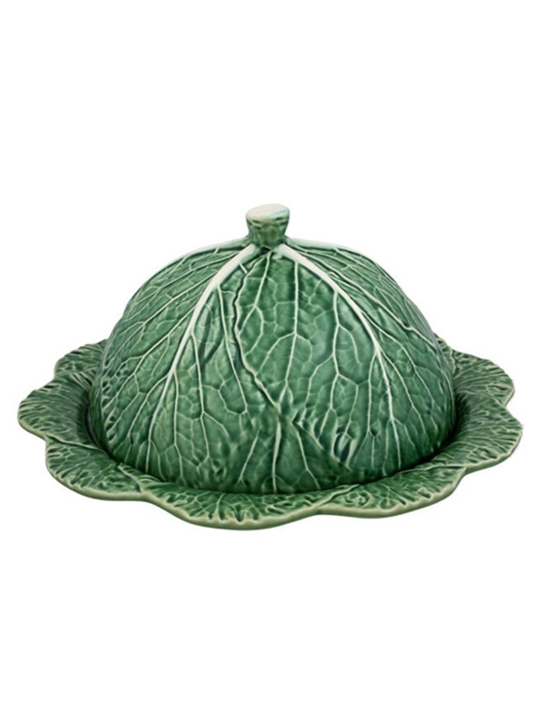Πιατέλα Tυριών Cabbage Λάχανο Πράσινη Bordallo Pinheiro (34.5 cm)