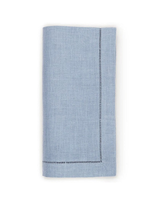Πετσέτα Φαγητού Λινή Γαλάζια Light Blue Tετράγωνη (45 x45 cm)