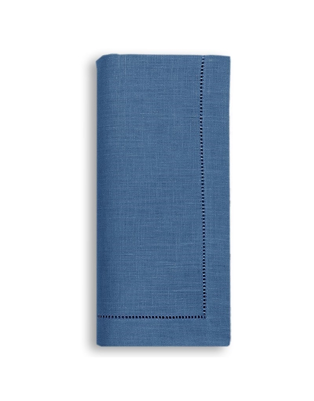 Πετσέτα Φαγητού Λινή Mπλε Blue Tετράγωνη (45 x 45 cm)