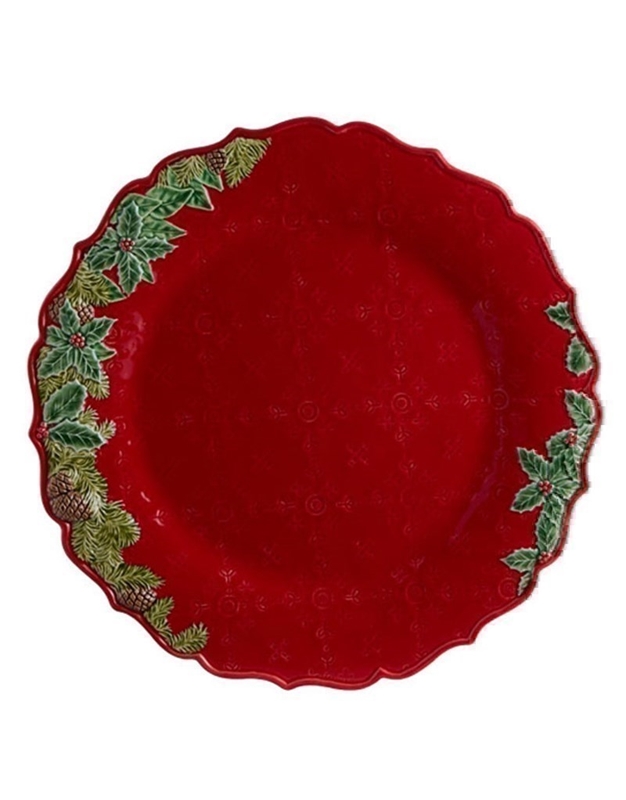 Πιάτο Παρουσίασης Christmas Garland Kεραμικό Bordallo Pinheiro (35.5 cm)