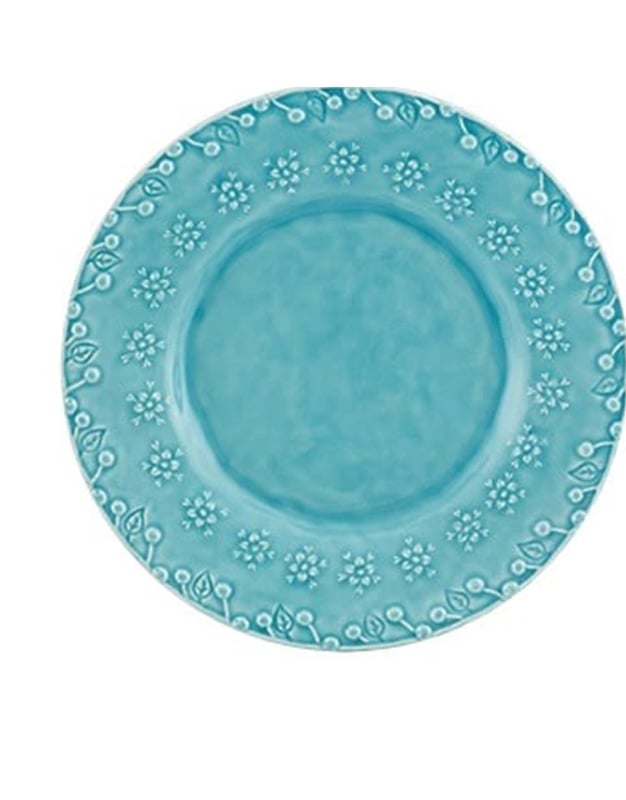 Πιάτο Γλυκού Flora Kεραμικό Γαλάζιο Bordallo Pinheiro (23 cm)