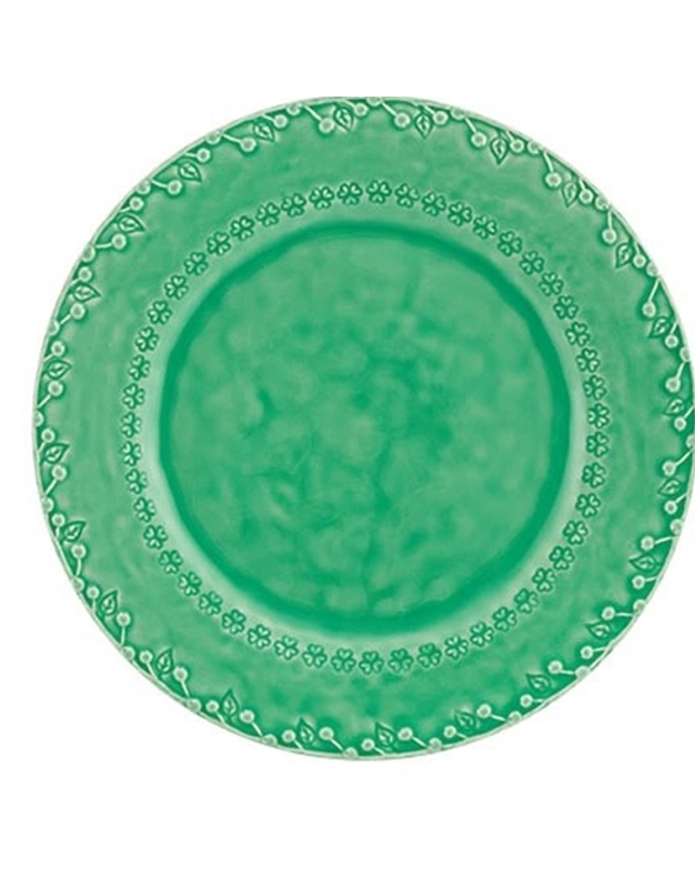 Πιάτο Φαγητού Flora Kεραμικό Πράσινο Aνοιχτό Bordallo Pinheiro (29 cm)