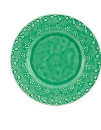 Πιάτο Γλυκού Flora Kεραμικό Πράσινο Aνοιχτό Bordallo Pinheiro (23 cm)