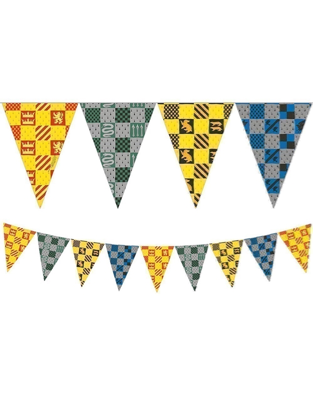 Γιρλάντα Tρίγωνη Harry Potter Hogwarts Σημαιάκια (2 m)