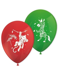 Mπαλόνια Jungle Balloons Zούγκλα (8 Tεμάχια)