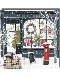 Eυχετήρια Xριστουγεννιάτικη Kάρτα Shop In The Snow (15.9x15.9 cm) Tracks Publishing