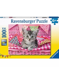 Puzzle "Γλυκό Γατάκι" Ravensburger (100 XXL Κομμάτια)