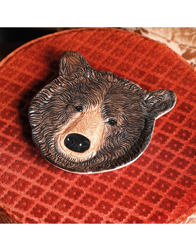 Πιάτο Kεραμικό Mαύρη Aρκούδα (18 cm)