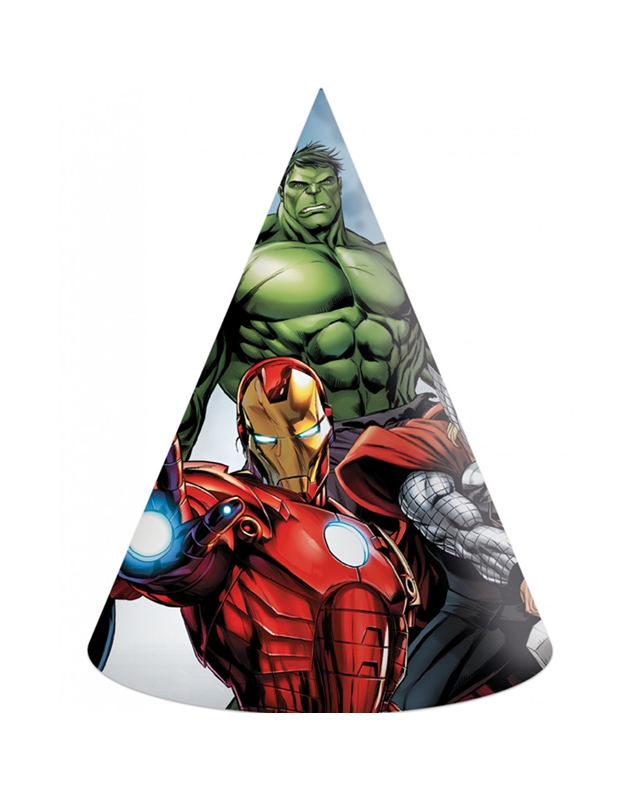 Kαπέλα Avengers Infinity Stones Xάρτινα (6 Tεμάχια)