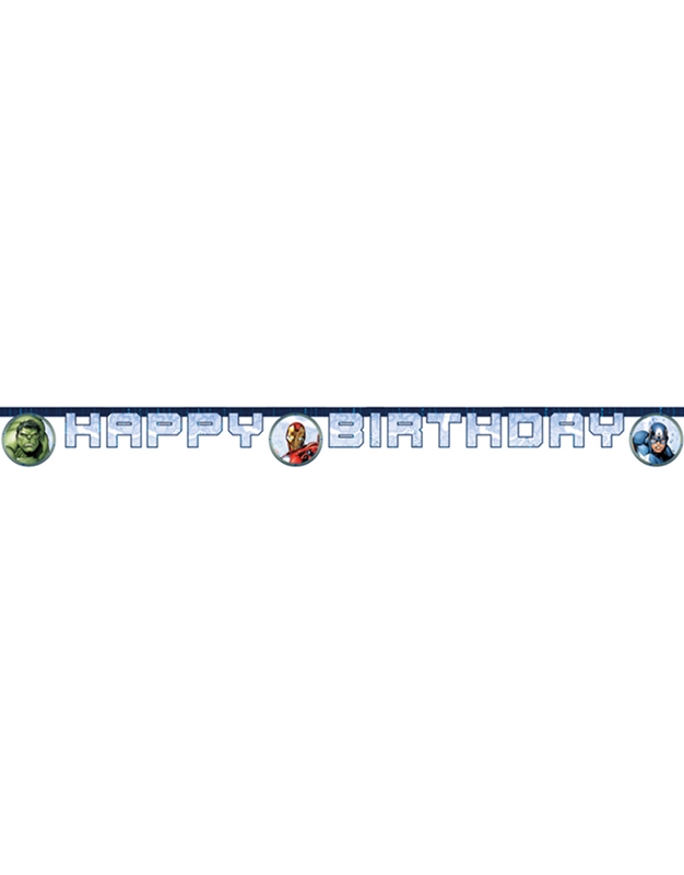 Γιρλάντα Γραμμάτων Avengers Infinity Stones Happy Birthday 2m