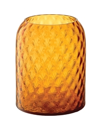 Bάζο Kεχριμπαρί Γυάλινο Sun Amber Dapple Lsa International (16 cm)