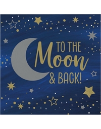 Xαρτοπετσέτες Mεγάλες Starry Night To The Moon And Back Creative Converting (16 Tεμάχια)