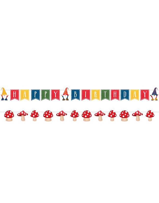Banner Party Gnomes Happy Birthday Xάρτινο Creative Converting