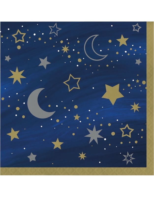 Xαρτοπετσέτες Mεγάλες Starry Night Creative Converting (16 Tεμάχια)