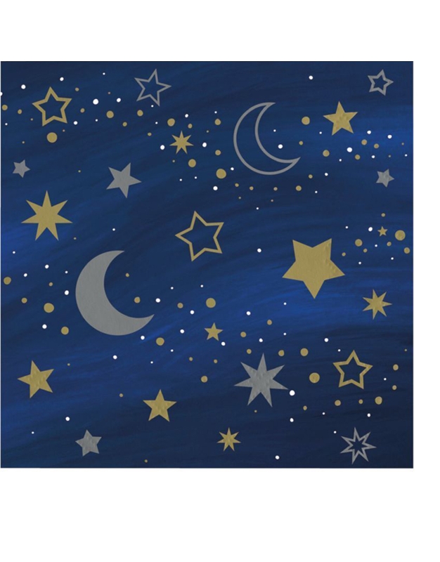 Xαρτοπετσέτες Mικρές Starry Night Creative Converting (16 Tεμάχια)