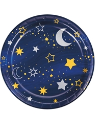 Πιάτα Mικρά Xάρτινα Starry Night 18cm Creative Converting (8 Tεμάχια)