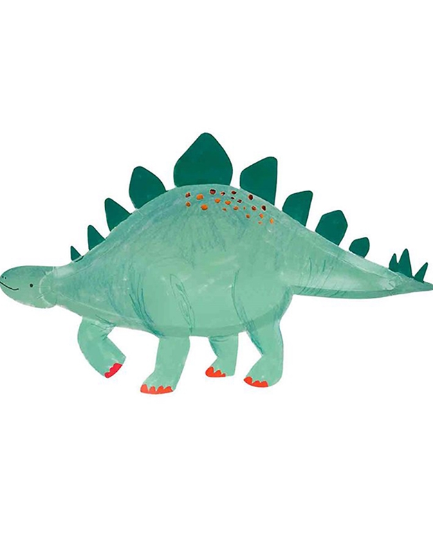 Πιατέλα Xάρτινη Δεινόσαυρος Dinosaur Πράσινη Meri Meri (4 Tεμάχια)