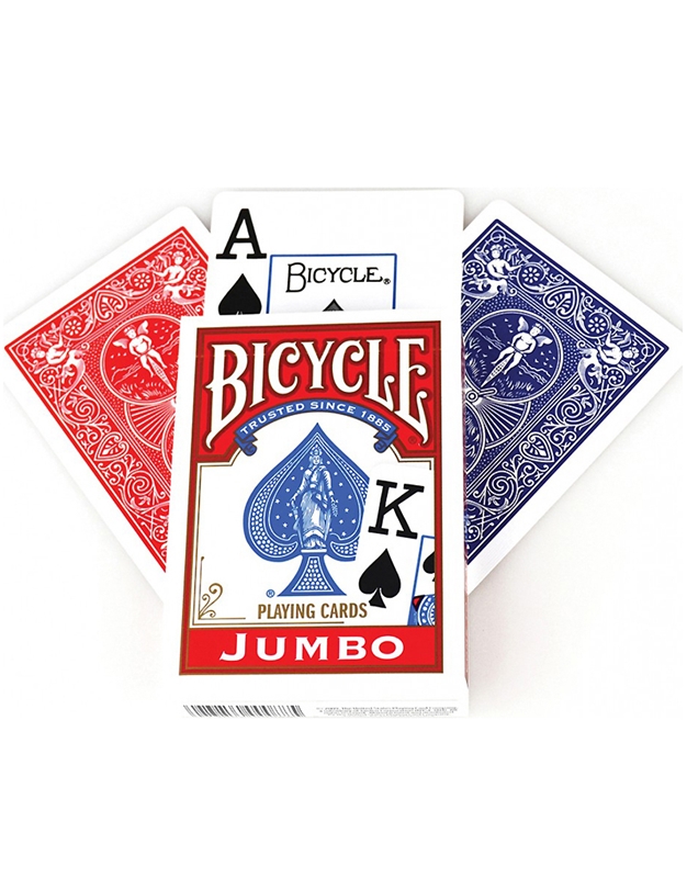 Tράπουλα Poker Jumbo Bicycle Kόκκινη 1004380