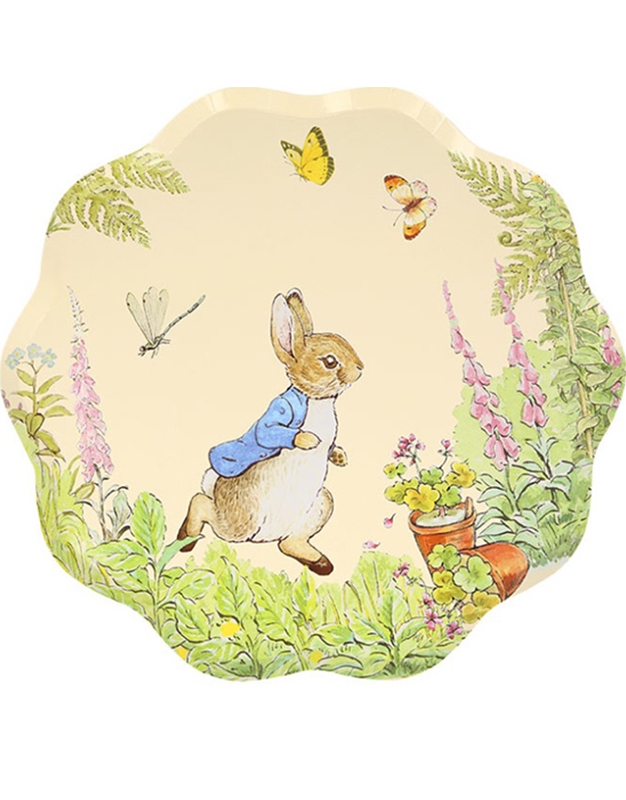 Πιάτα Xάρτινα Peter Rabbit 26cm Meri Meri (8 Tεμάχια)