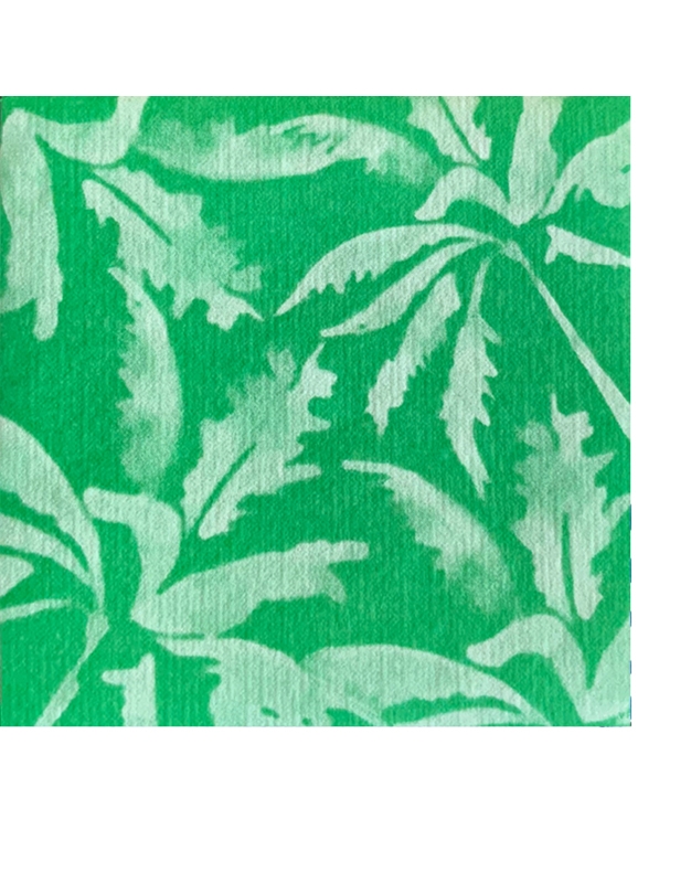 Xαρτοπετσέτες Πράσινες Σχέδιο "Beach Vert" 12.5x12.5cm Francoise Paviot (20 Tεμάχια)
