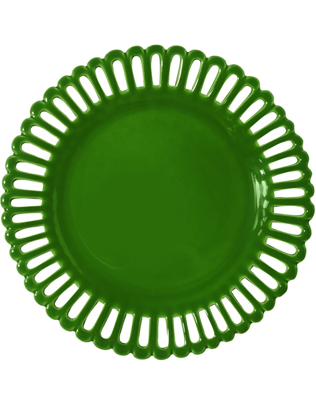 Πιάτο Φαγητού Πράσινο Pleine Decoupee Bourg-Joly Malicorne (29.5 cm)