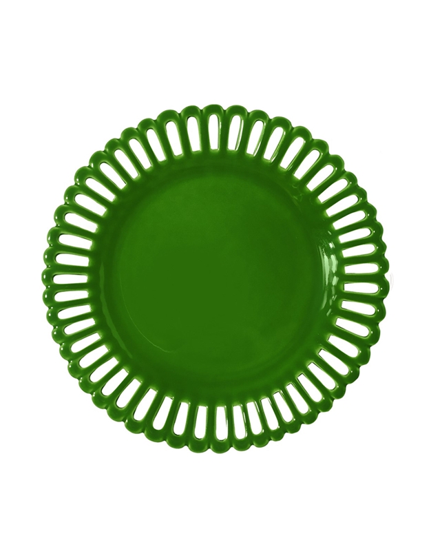 Πιάτο Γλυκού Green Pleine Decoupee Bourg-Joly Malicorne (19.5 cm)