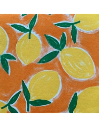 Xαρτοπετσέτες Λεμόνια Citrus Orange 20x20cm Francoise Paviot (20 Tεμάχια)