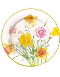Πιάτα Xάρτινα Daffodil Waltz 26cm Caspari (8 Tεμάχια)