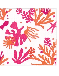 Xαρτοπετσέτες Luncheon Matisse Coral 16.5x16.5cm Caspari (20 Tεμάχια)