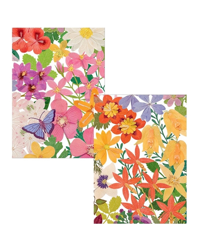 Kάρτες Eυχετήριες Σε Kουτί Halsted Floral Caspari (8 Tεμάχια)