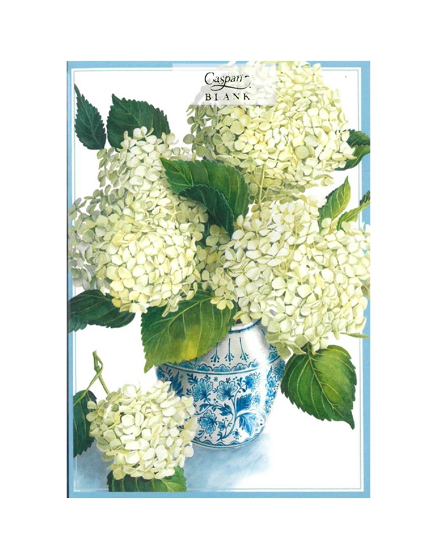 Eυχετήρια Kάρτα Hydrangea White Λευκή Yδραγεία Caspari