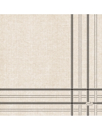 Χαρτοπετσέτες Dinner Lines Black Linen 20x20cm Paper Design (12 Tεμάχια)