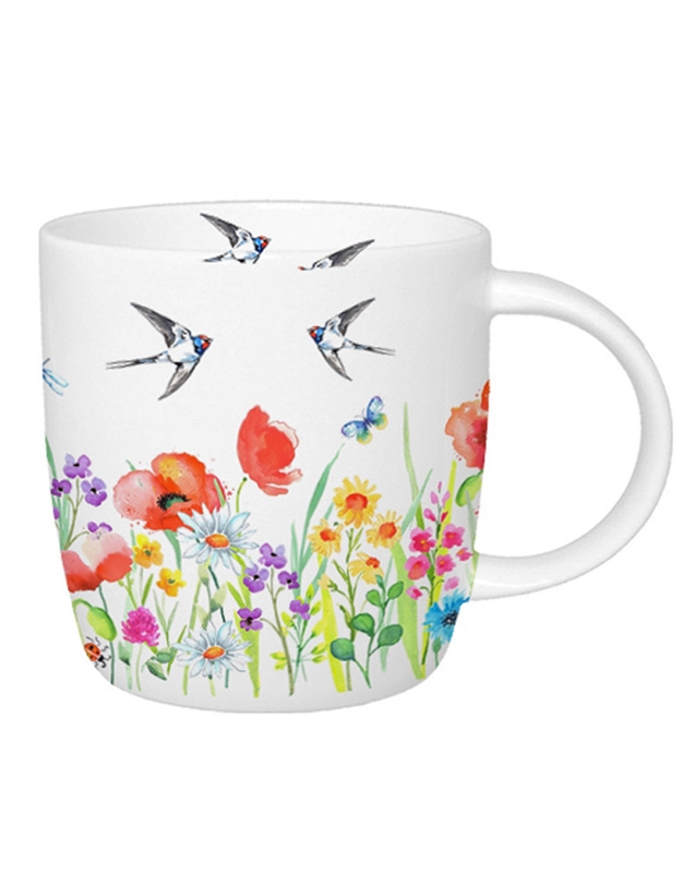 Kούπα Πορσελάνινη Wild Flowers&Swallows (380 ml)