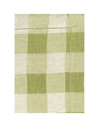 Τραπεζομάντηλο Λινό & Bαμβάκι Πράσινο Kαρό Picnic (175x270 cm)