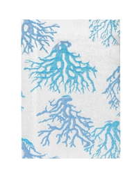 Τραπεζομάντηλο Λινό & Bαμβάκι Coralllo Simple Blue/Torquois (175x270 cm)