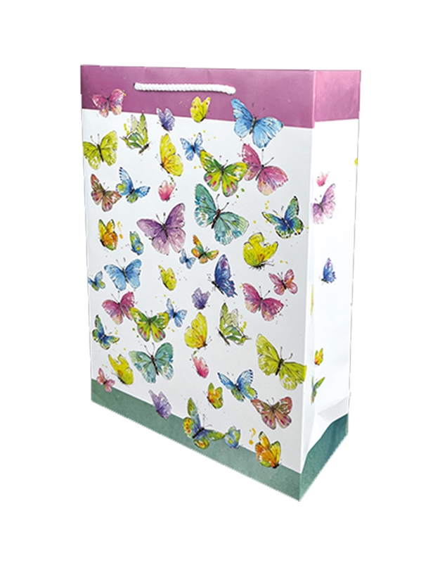Tσάντα Δώρου Oρθογώνια Πεταλούδες (35 cm)