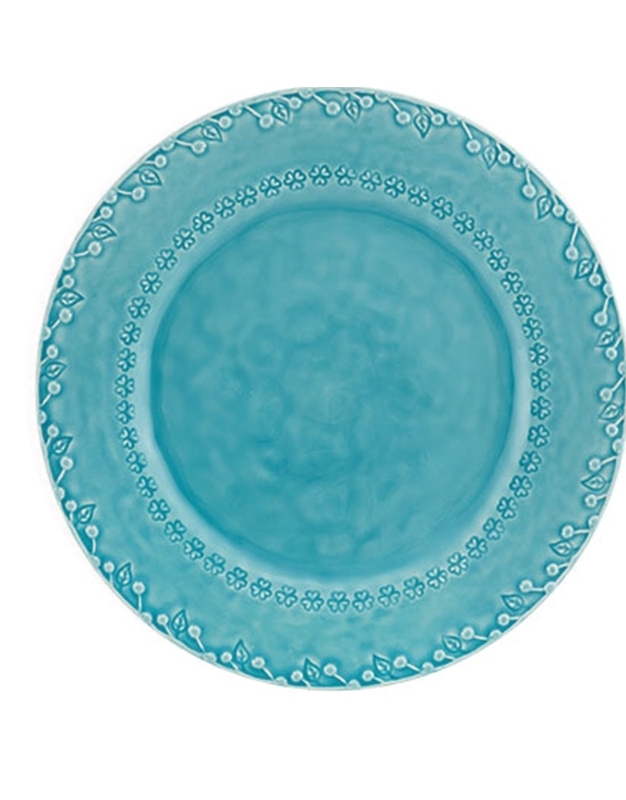 Πιάτο Φαγητού Flora Kεραμικό Γαλάζιο Bordallo Pinheiro (29 cm)